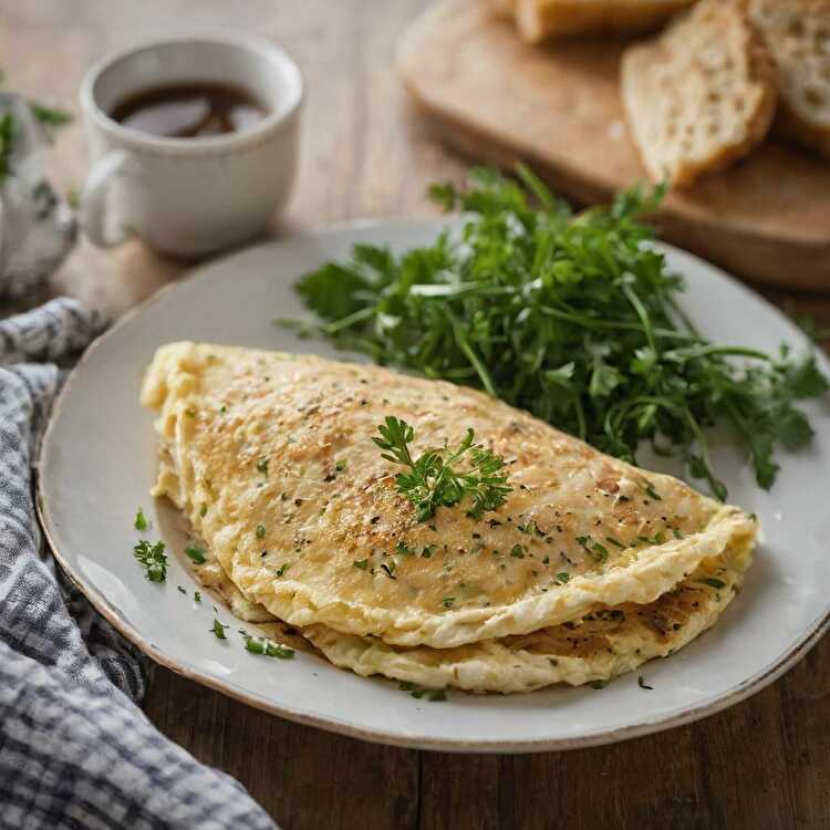 image Omelette Protéinée au Poulet et Fines Herbes