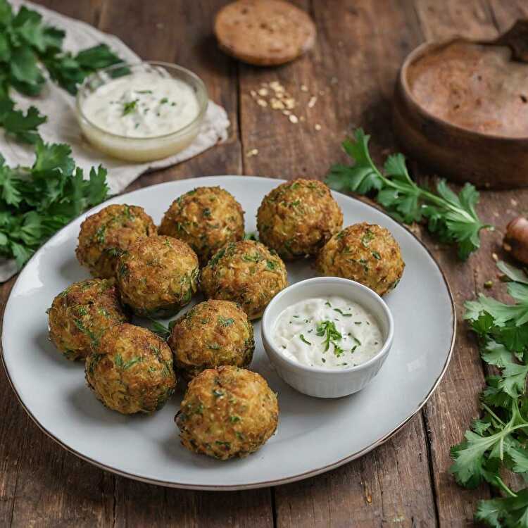 image Boulettes Légères de Courgettes Dorées