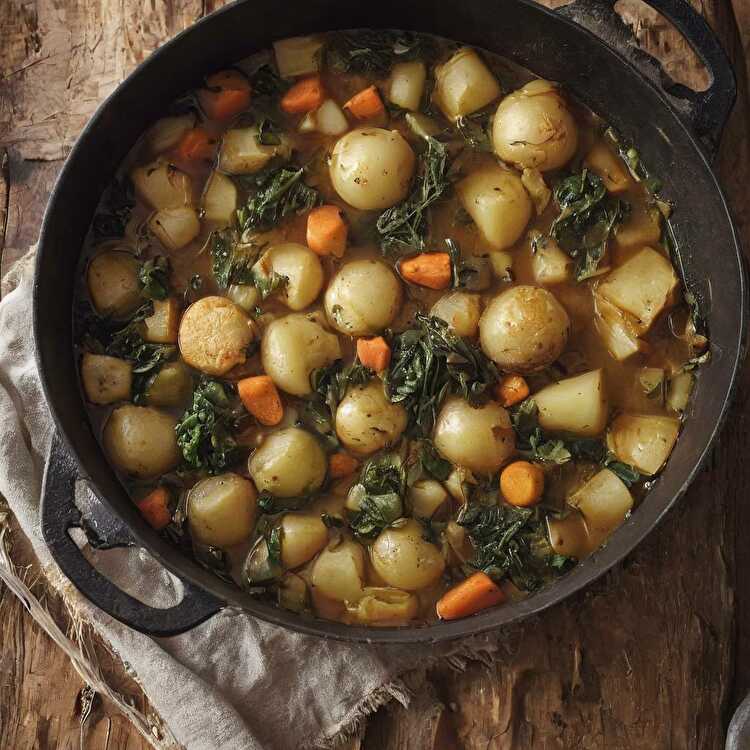 image Cocotte de Légumes végétarienne façon pot-au-feu