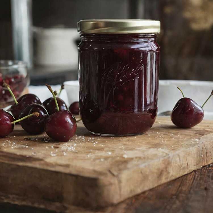 image Confiture de Cerises 100% fruit sans sucre ajouté