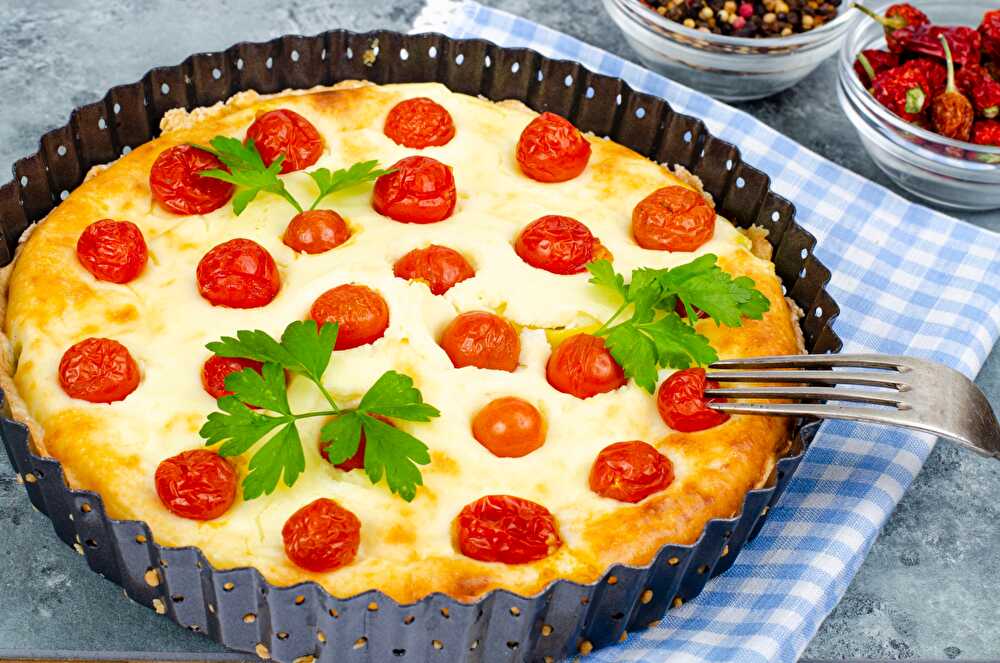 image Quiche sans pâte thon et tomates pour un repas léger