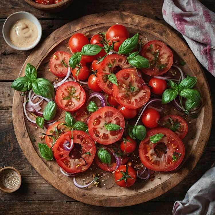 image Salade de Tomates simple et rafraîchissante