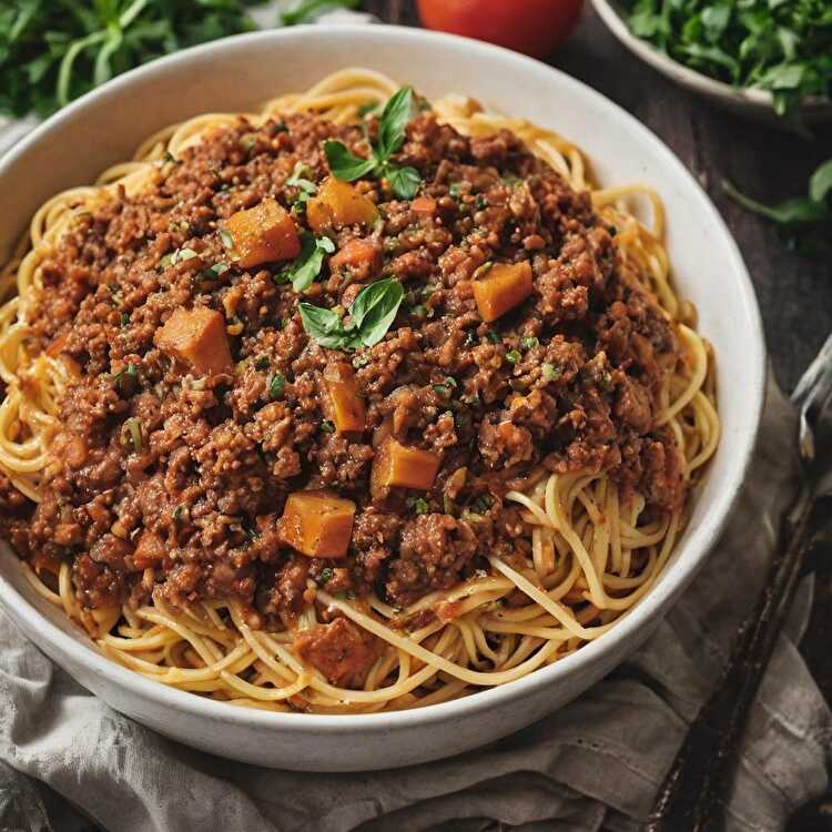 image Bolognaise allégée à la courge spaghetti