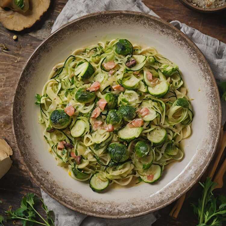 image Courgettes et Saumon fumé Façon Keto: Un Plat Léger et Savoureux