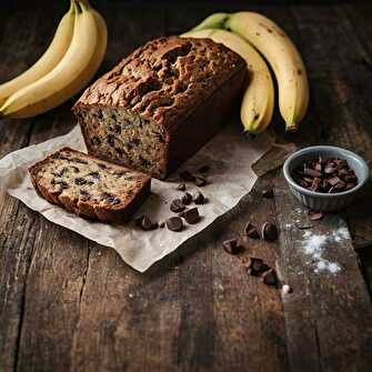 Gâteau Moelleux Choco-Bananes aux pois chiches