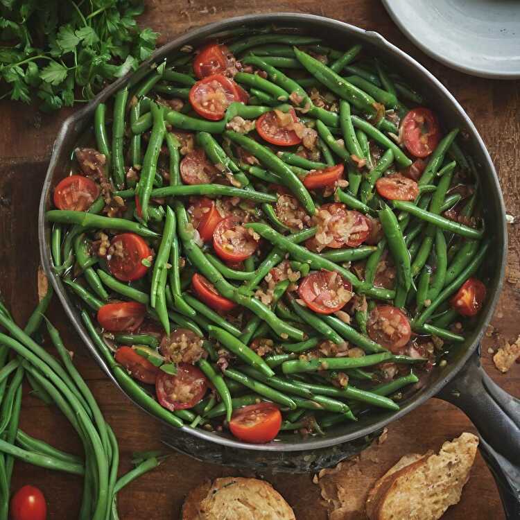 image Haricots Verts Tomate-Thym