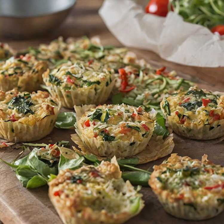 image Muffins légers aux légumes et œuf