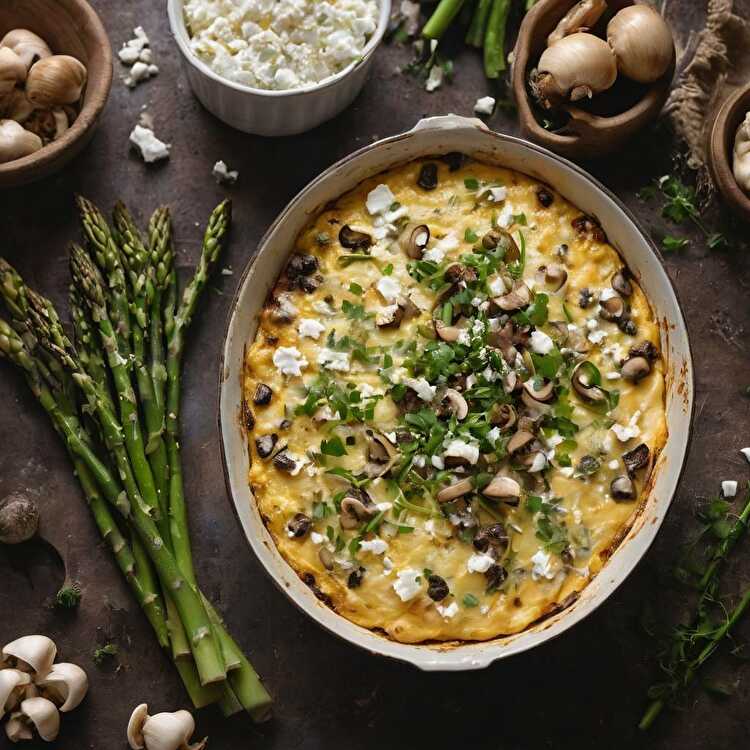 image Omelette Keto au Chèvre et Asperges