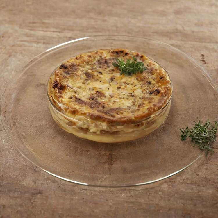 image Quiche sans pâte au bœuf et fromage léger