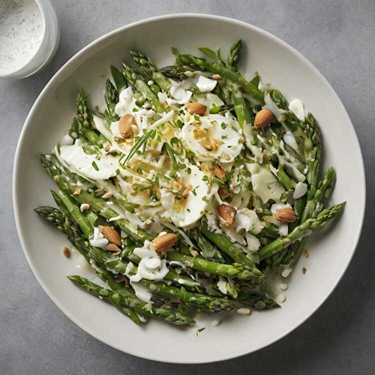 image Salade Fraîcheur d'Asperges, Citron et Amandes Croquantes