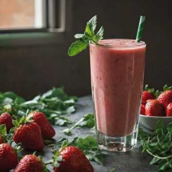 Smoothie Keto à la Fraise et Roquette: Un Délice Matinal ou Dessert Cétogène