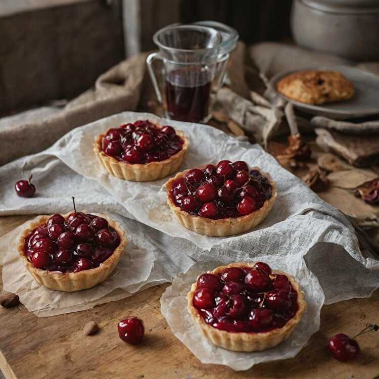 image Tartelettes Fines aux Griottes Légères