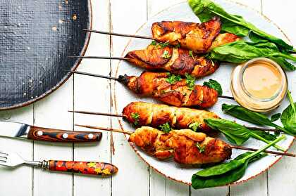 Brochettes de Poulet Façon Buffalo Légères