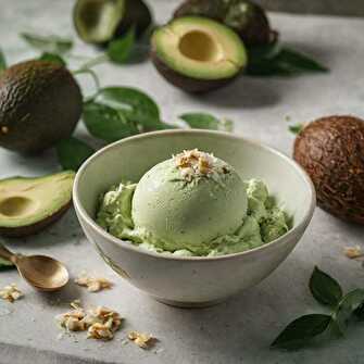 Crème Glacée Keto à l'Avocat au Ninja creami