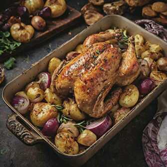 Poulet Rôti du Dimanche une idée toujours Savoureuse