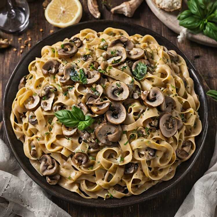 image Tagliatelles aux Champignons Gourmands