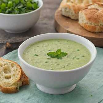 Velouté de Pois à la Menthe, Lait de Soja